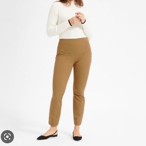 Everlane - The Side-Zip Stretch Cotton Pant - Size 12 in Ocre